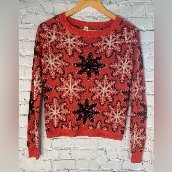 New Bethany Mota snowflake sweater. XS - Picture 2 of 5
